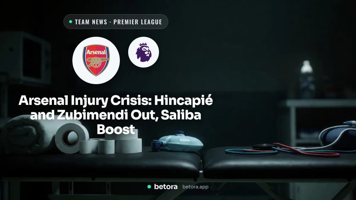 Arsenal Injury Crisis: Hincapié and Zubimendi Out, Saliba Boost