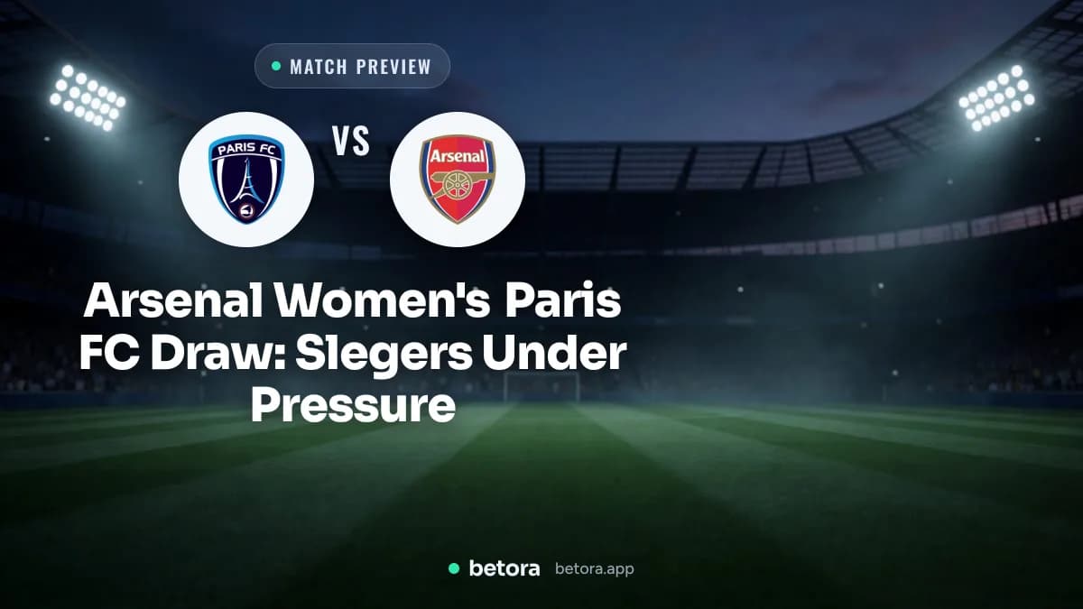 Arsenal Women's Paris FC Draw: Slegers Under Pressure