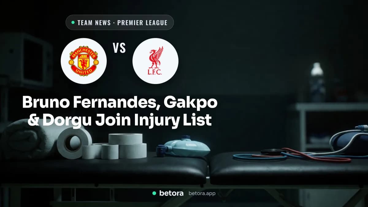 Bruno Fernandes, Gakpo & Dorgu Join Injury List