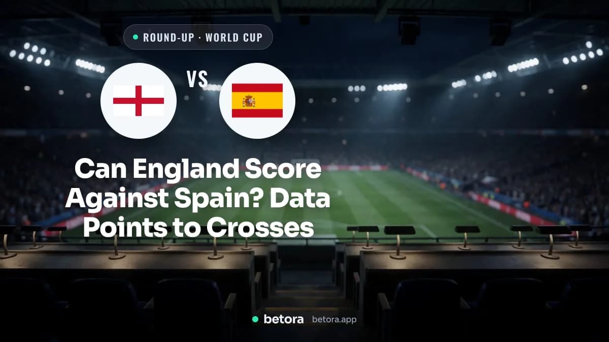 Can England Score Against Spain? Data Points to Crosses