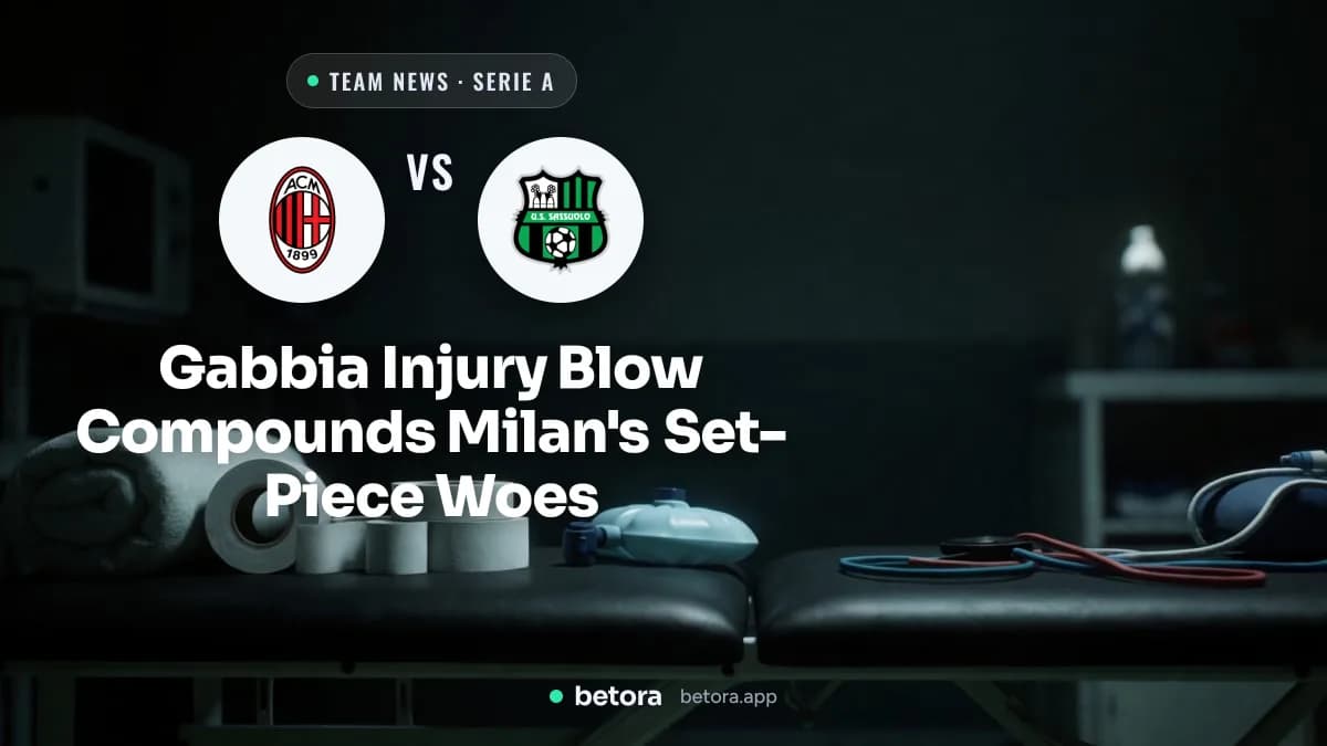 Gabbia Injury Blow Compounds Milan's Set-Piece Woes