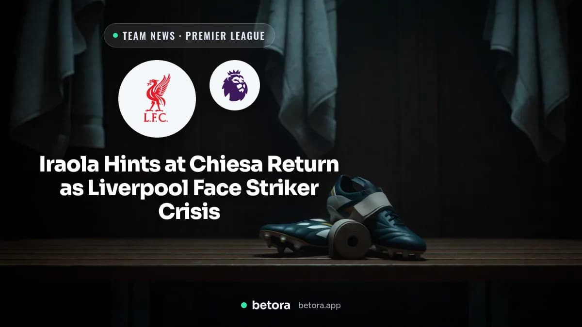 Iraola Hints at Chiesa Return as Liverpool Face Striker Crisis