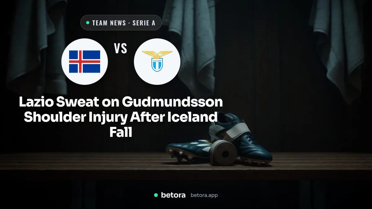 Lazio Sweat on Gudmundsson Shoulder Injury After Iceland Fall