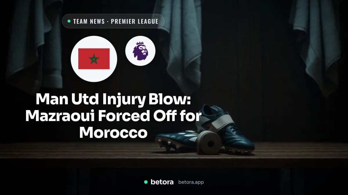 Man Utd Injury Blow: Mazraoui Forced Off for Morocco
