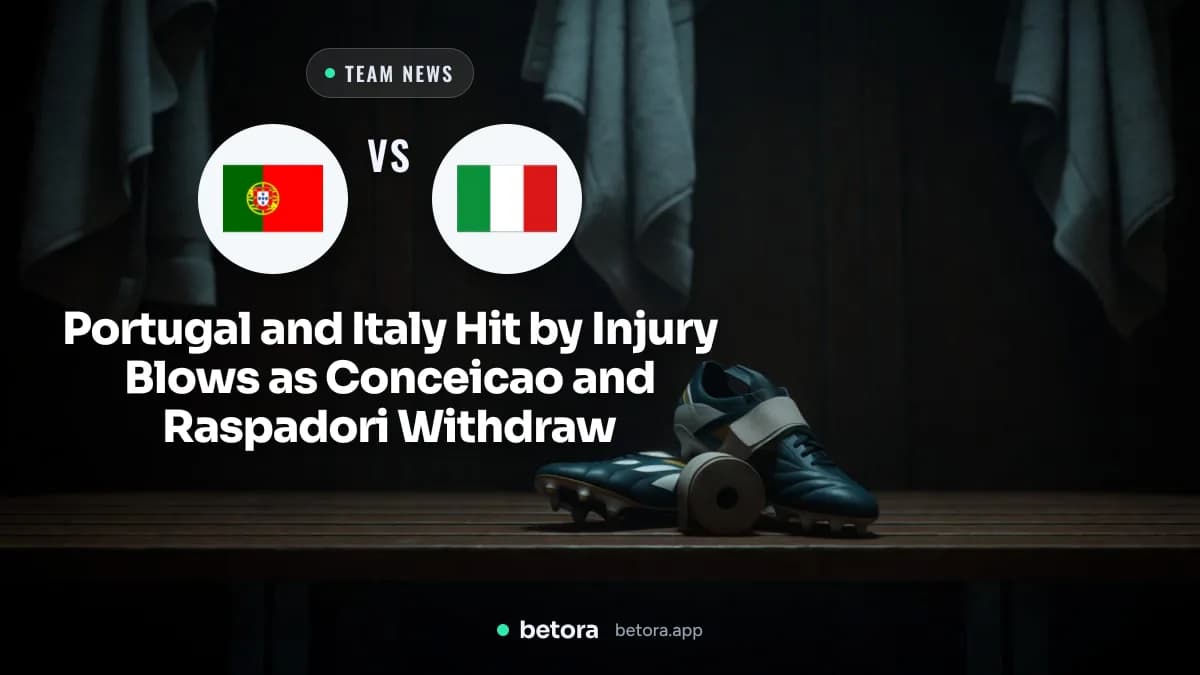 Portugal and Italy Hit by Injury Blows as Conceicao and Raspadori Withdraw