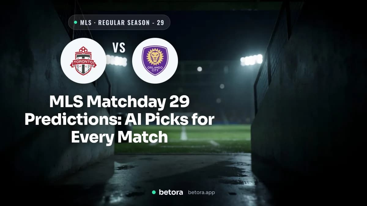MLS Matchday 29 Predictions: AI Picks for Every Match