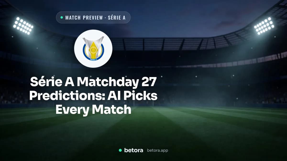 Série A Matchday 27 Predictions: AI Picks Every Match