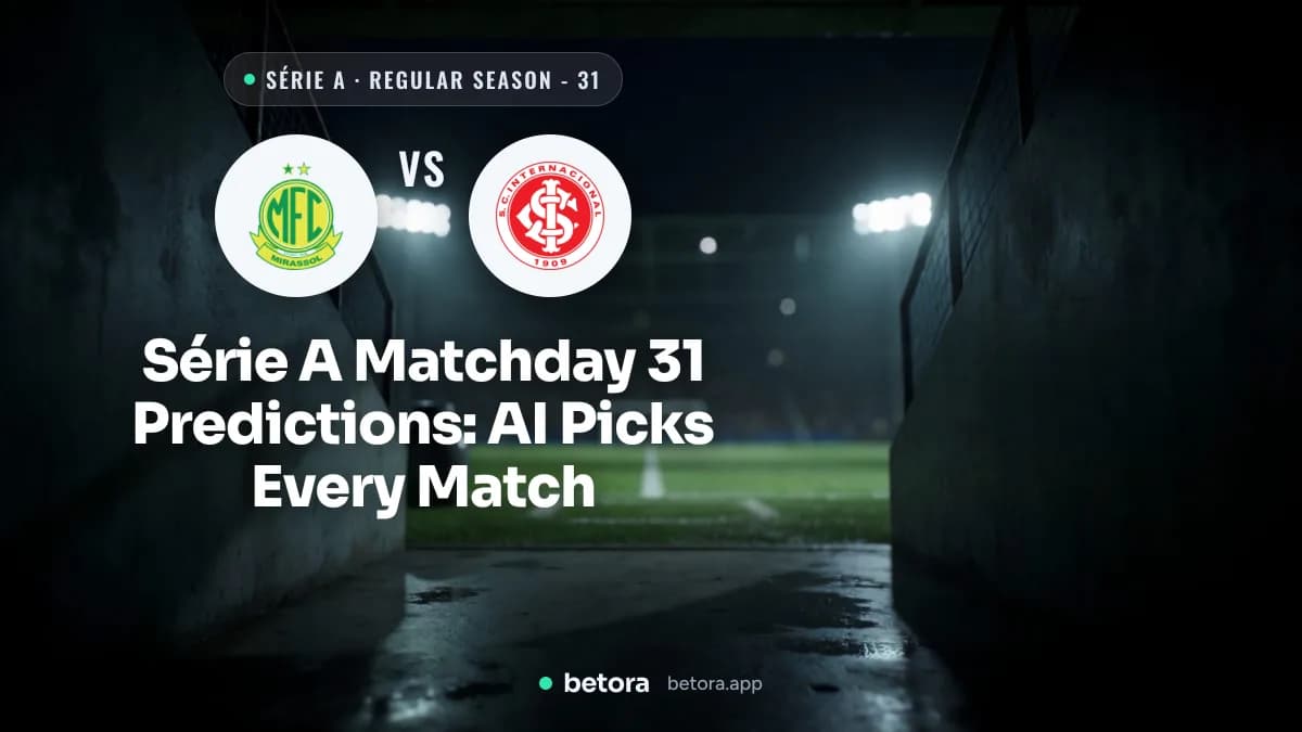 Série A Matchday 31 Predictions: AI Picks Every Match