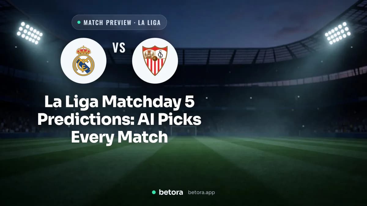 La Liga Matchday 5 Predictions: AI Picks Every Match